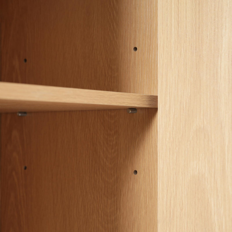 Armoire de rangement haute en bois aggloméré, armoire à linge