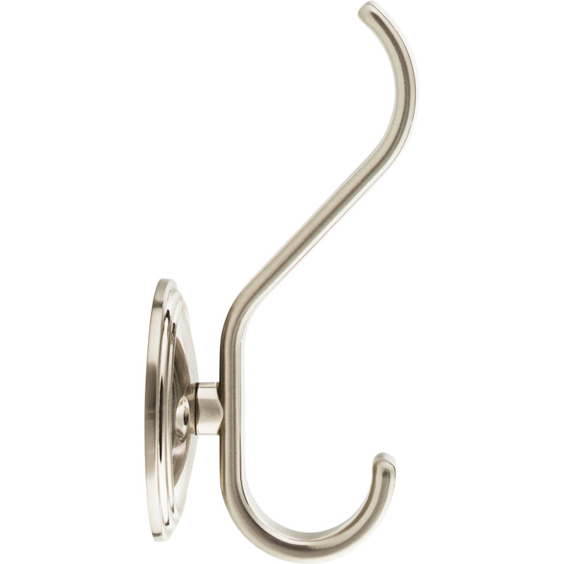 Reeded Wall Hooks, Brushed Satin Nickel