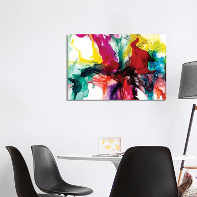Jeweltone Prism I by Jennifer Goldberger - Wrapped Canvas Painting