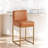 26" Modern Faux Leather Counter Stools, with Sturdy Metal Base-1043610195-1043610197