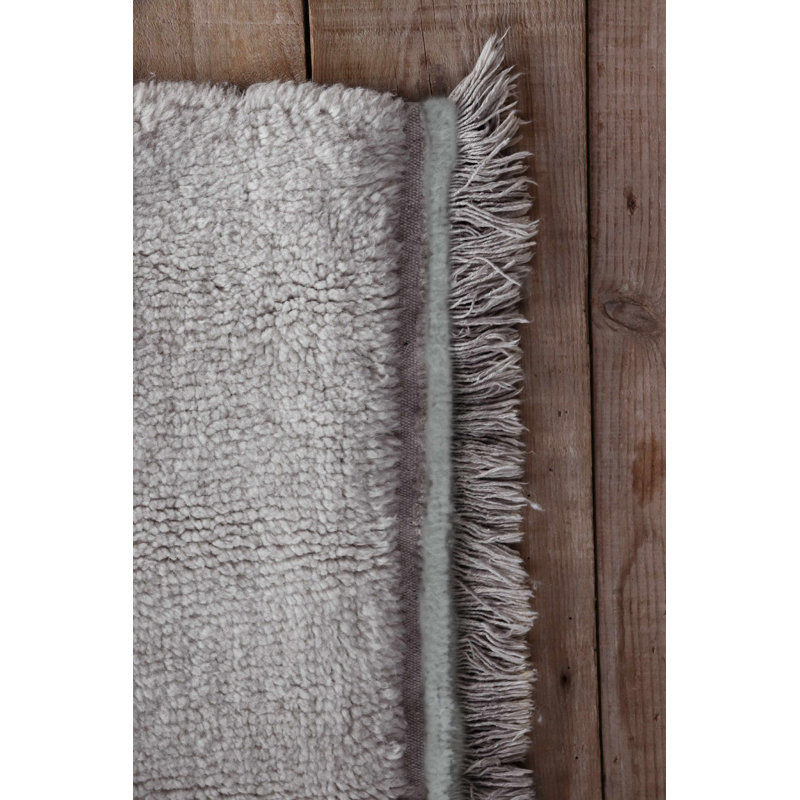 Sheep of the World Handmade Cotton and Wool Area Rug, Runner 2'7" x 7'6"