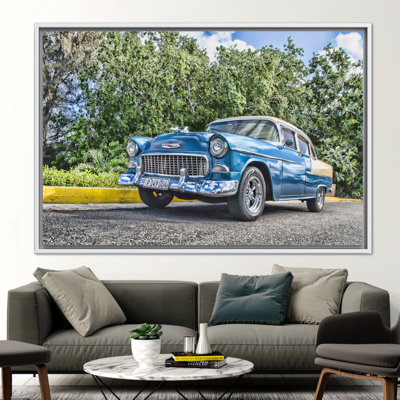 Classic Car Art Canvas Print - Ideal Office Decor and Unique Gift for Car Enthusiasts