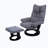 8-Point Massage Recliner With Ottoman