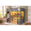 Lits multifonctionnels avec rangement, loft moderne en bois aggloméré moderne pour la maison-224300014