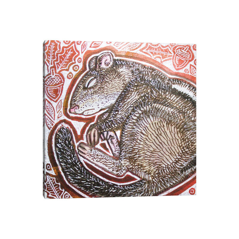 Chipmunk by Lynnette Shelley - Print on Canvas, Wrapped Canvas, 45.72 cm H x 45.72 cm W x 1.91 cm D