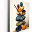 «Finding Balance Rock Balancing Cairn» Sculpture II - Pierre spirituelle même horloges murales-729948828