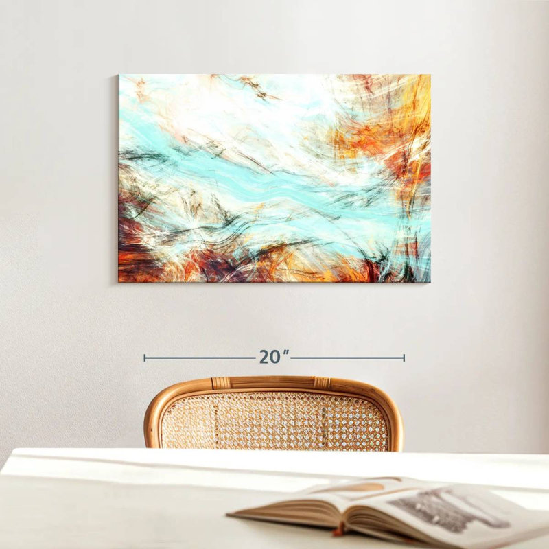 Avery Abstract Wisps, 16" H x 24" W