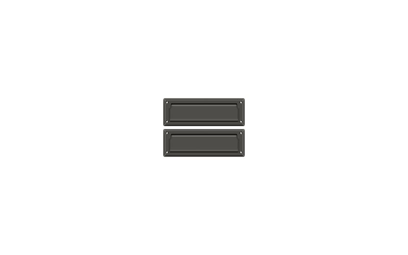 9" in x 3" Brass Mail Slot, Oil Rubbed Bronze