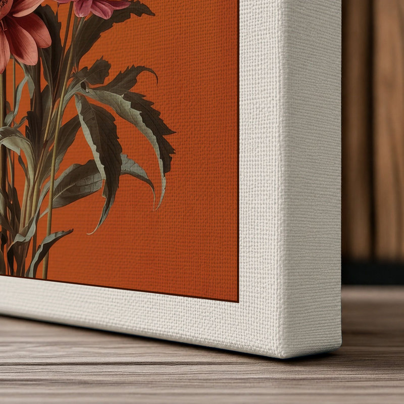 Daisy Study Botanical - Wrapped Canvas, 36x24 - 91.4 x 61.0 cm, Cream Border
