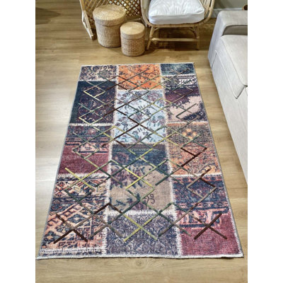 Tapis Lashia avec envers antidérapant