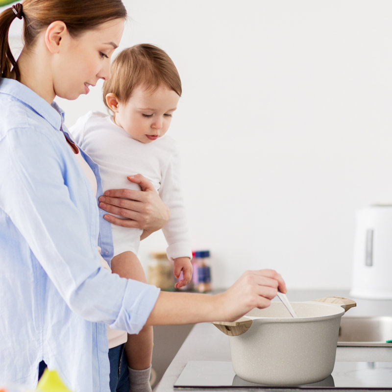 Batterie de cuisine antiadhésive avec ustensiles de cuisine Caannasweis-22 pièces