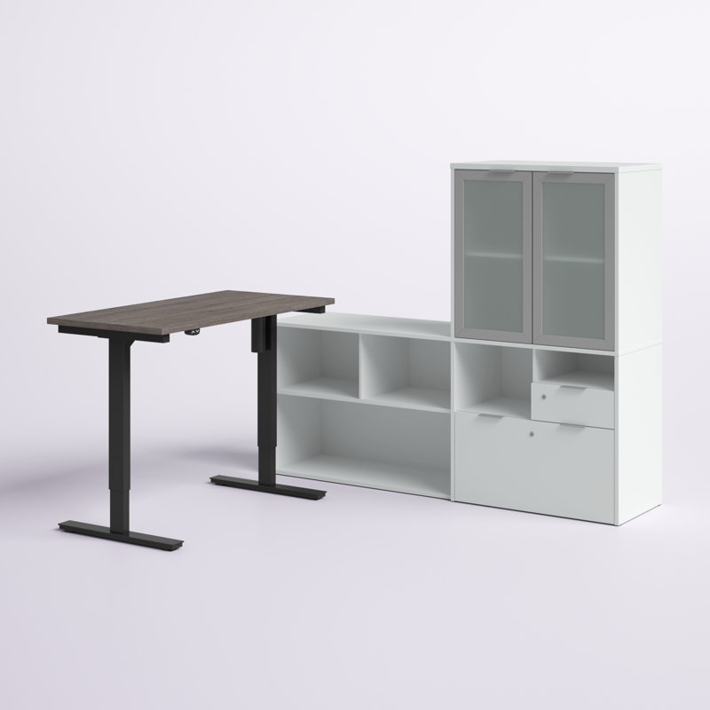 Convertisseur de bureau Azpurua, Érable nordique et blanc