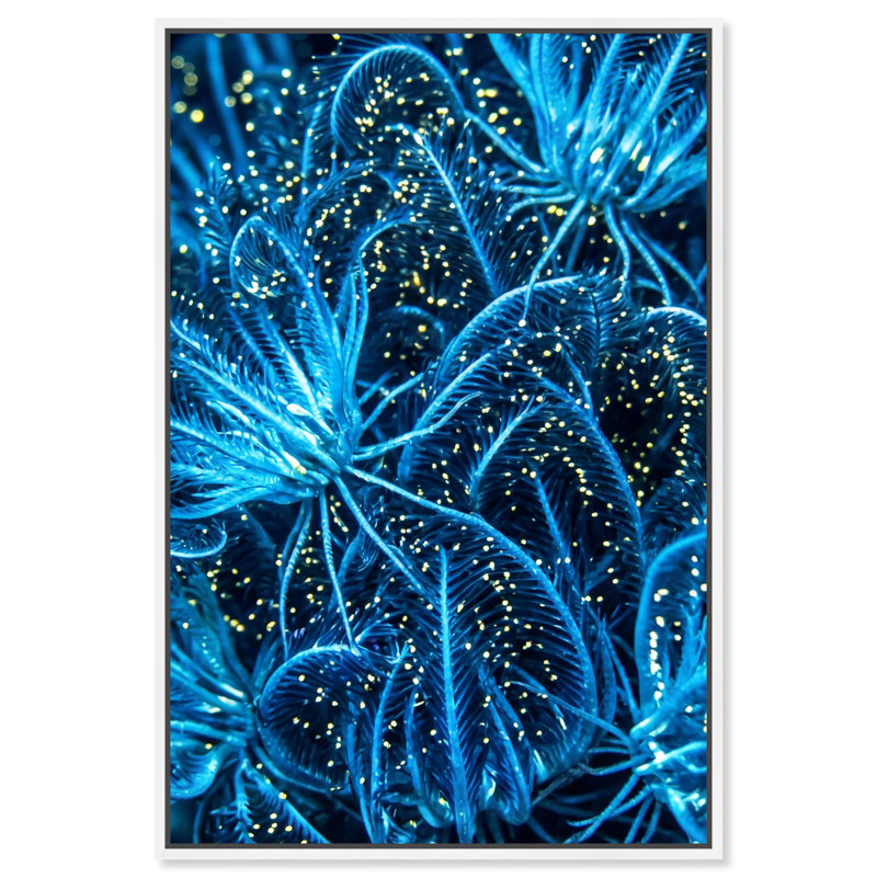 Neon Garden Print by Oliver Gal, 25"H x 17"W, White Floater Frame