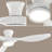 Jacara 52" Flush Mount Ceiling Fan with LED Light & Remote (set of 2)-843229352