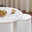Round Pedestal Dining Table with 4 Stools-1059758689