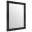 Miroir mural 12 "x 16" pour entrée, chambre à coucher, salon, noir