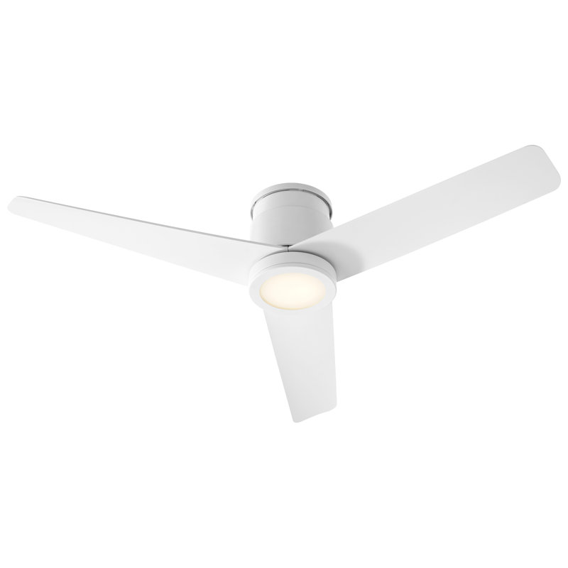 Gatian 52'' Ceiling Fan with Light Kit, White