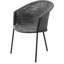 Trinity Patio Dining Armchair with Gray/White/Light Gray Cushion-70342907