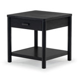 Jaylessa Wood 1 Drawer End Table