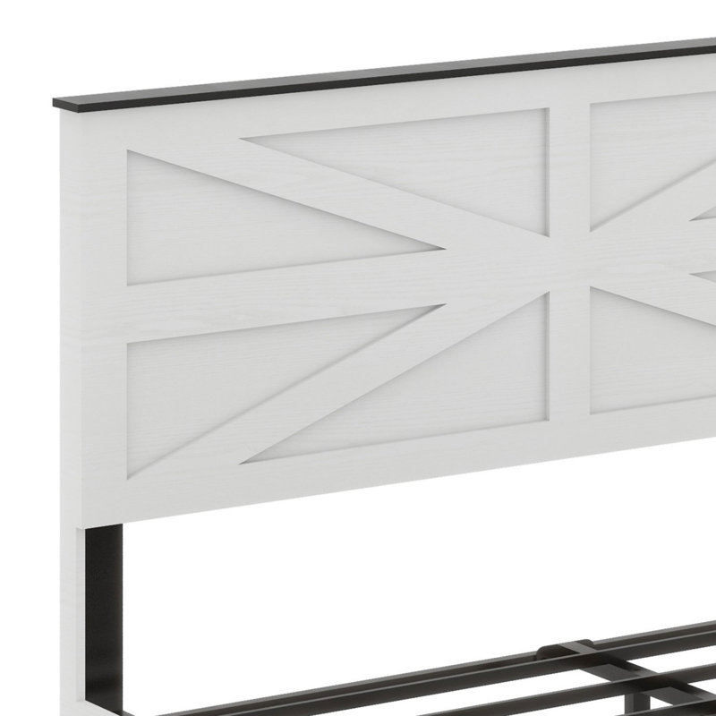 Base de lit plateforme en bois, Grand