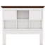 Ensemble de lit capitaine 3 pièces en bois avec lit gigogne, table de chevet et commode-1974045441