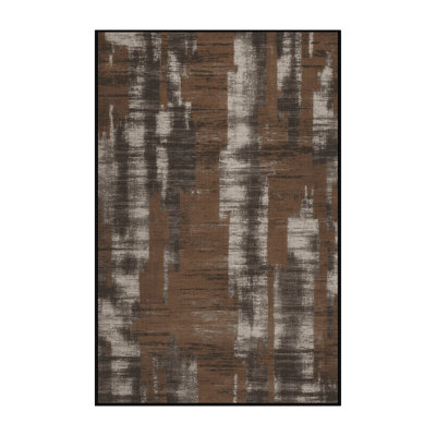 Tapis abstrait lavable à la machine