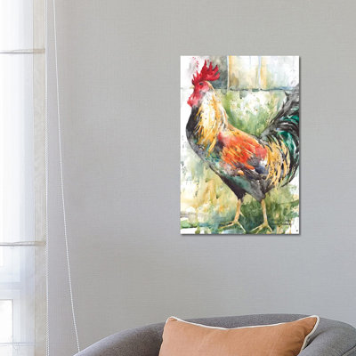 Green And Gold by Annelein Beukenkamp - Wrapped Canvas Painting