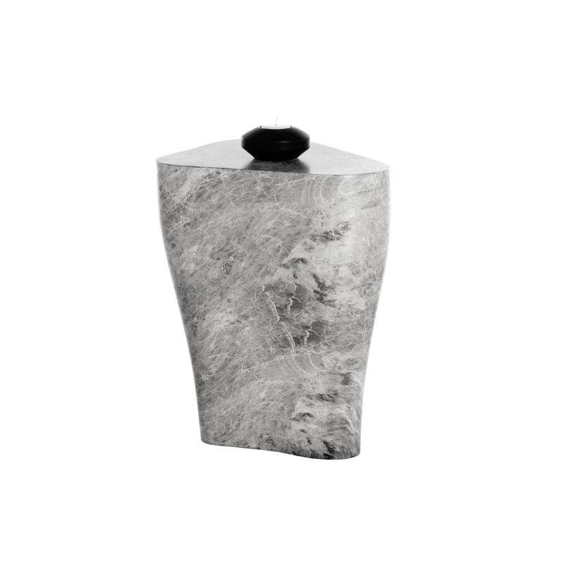 Table d'appoint d'extérieur Viraj Free Form, Gris, H 17,75 po x l 15,75 po x L 11,75 po