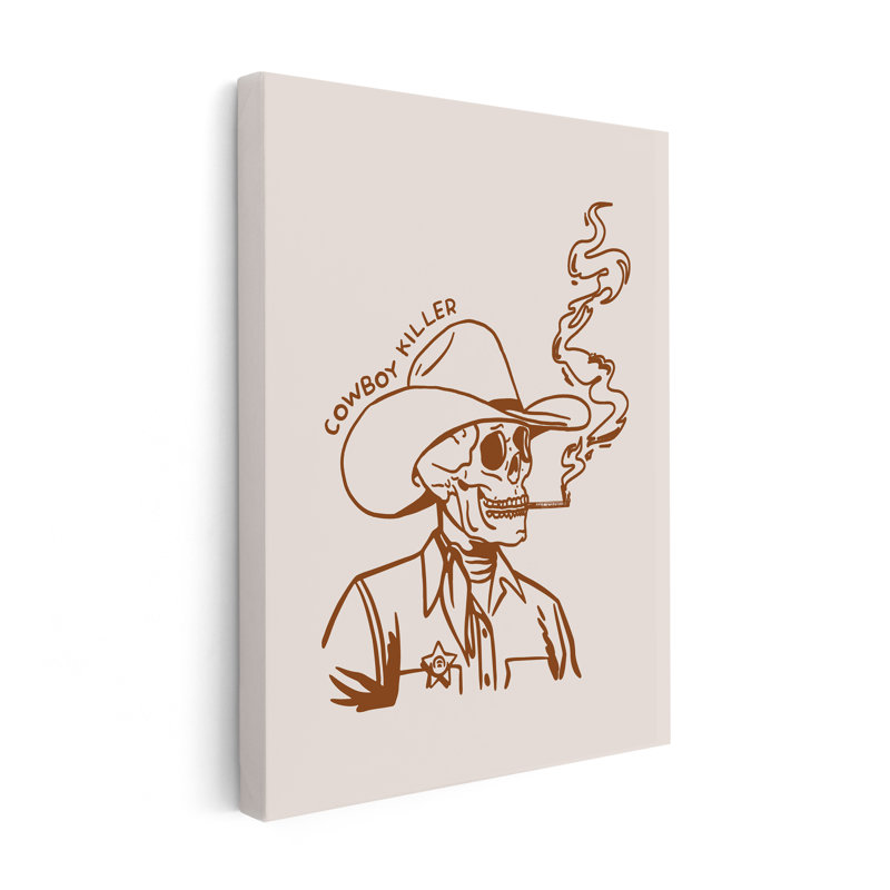 Tueur de cowboys beige, Unframed, Canvas, 12"H x 16"W