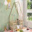 Structure de lit simple en bois avec clôture et garde-corps-1283505528-1283505535