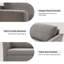 Cicero 204Cm Velvet Flared Arm Sofa-1934121396