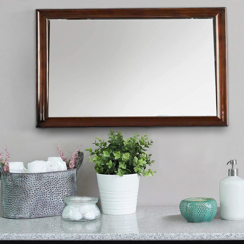 Solid And Engineered Wood Flat Wall Mirror