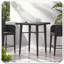 Table de bar en osier carré Pratique, durable, élégant, fonctionnel, compact, confortable, chic, polyvalent