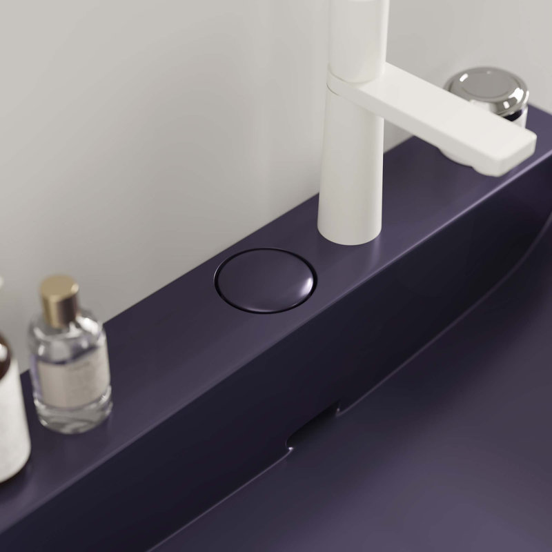 Bathroom Vanity with Ceramic Basin, Freestanding Bathroom Console Sink Set, Rectangular Ceramic Basin without Faucet, Open Metal Leg, Storage Shelves