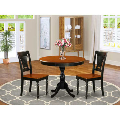 Alyscia Solid Wood Breakfast Nook Dining Set by Lark Manor