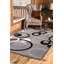 Tapis argenté / noir Gober-611541852