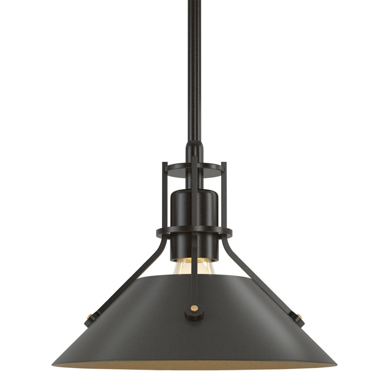 Henry 1 - Light Single Cone Pendant, Oil Rubbed Bronze, Dark Smoke