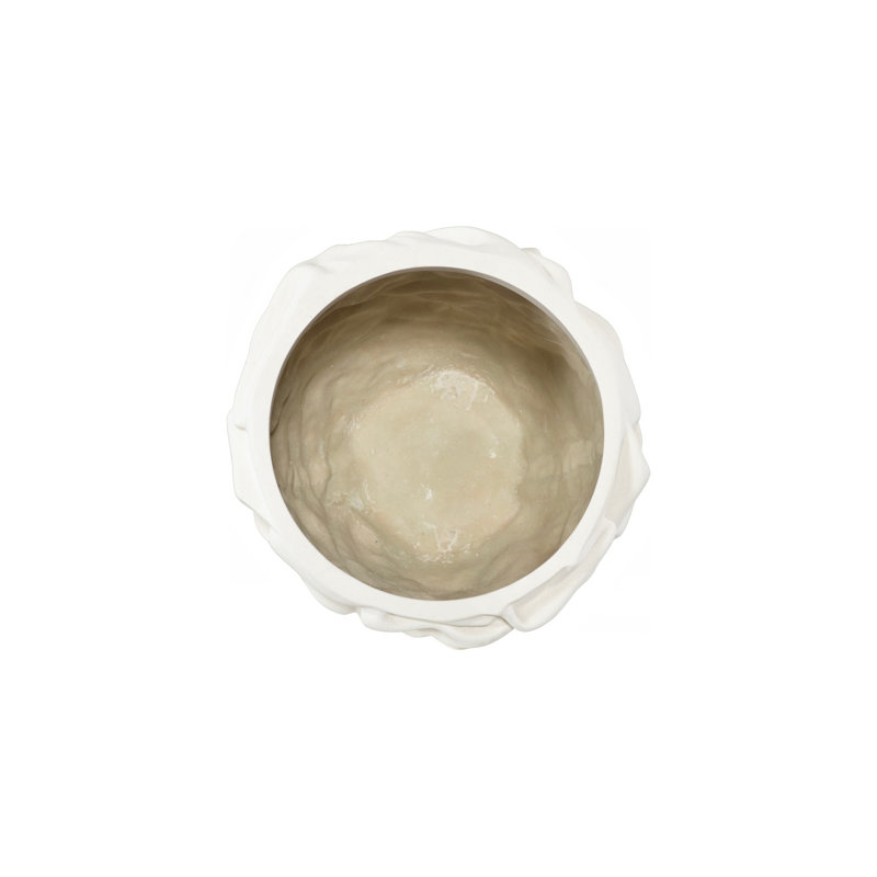 Drape Planter, White Stone, SM