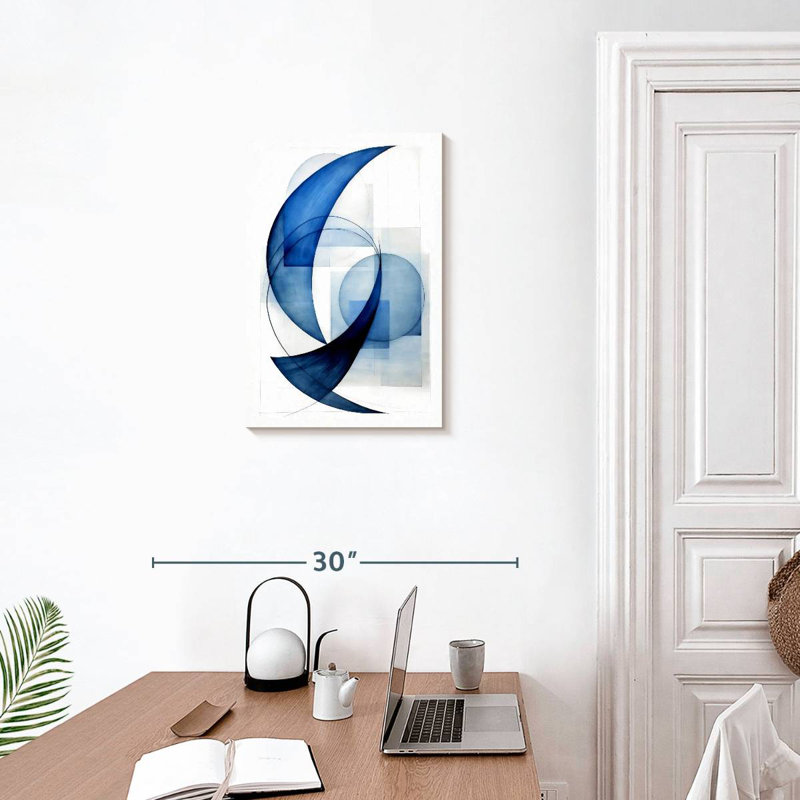 Avery Dynamic Blue Circles II, 24" H x 16" W