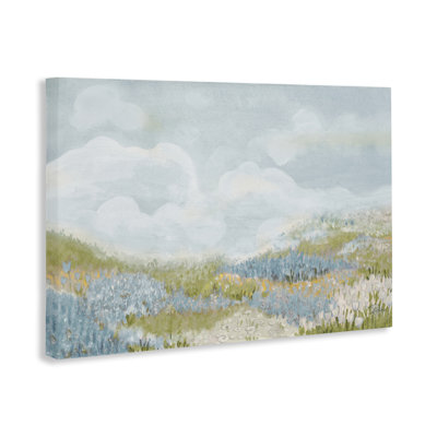 «Blue Floral Meadow Canvas», conception par Patricia Pinto