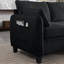 Ensemble de canapé modulaire en chenille de 109 pouces, canapé Cloud en forme de U avec repose-pieds de rangement, combinaison de canapé de salon DIY-256815862