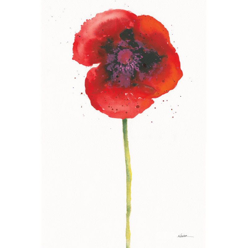 Splash I by Shirley Novak - Painting Print, 91cm H x 61cm W, Black Floater Framed