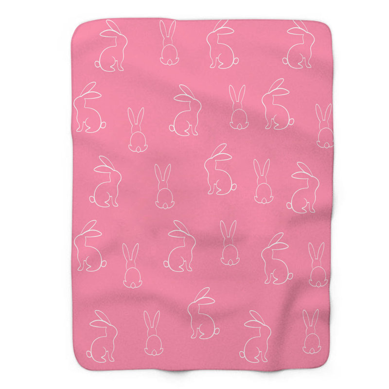 Subtle Easter Art - 1 Piece Premium Sherpa Blanket, Queen