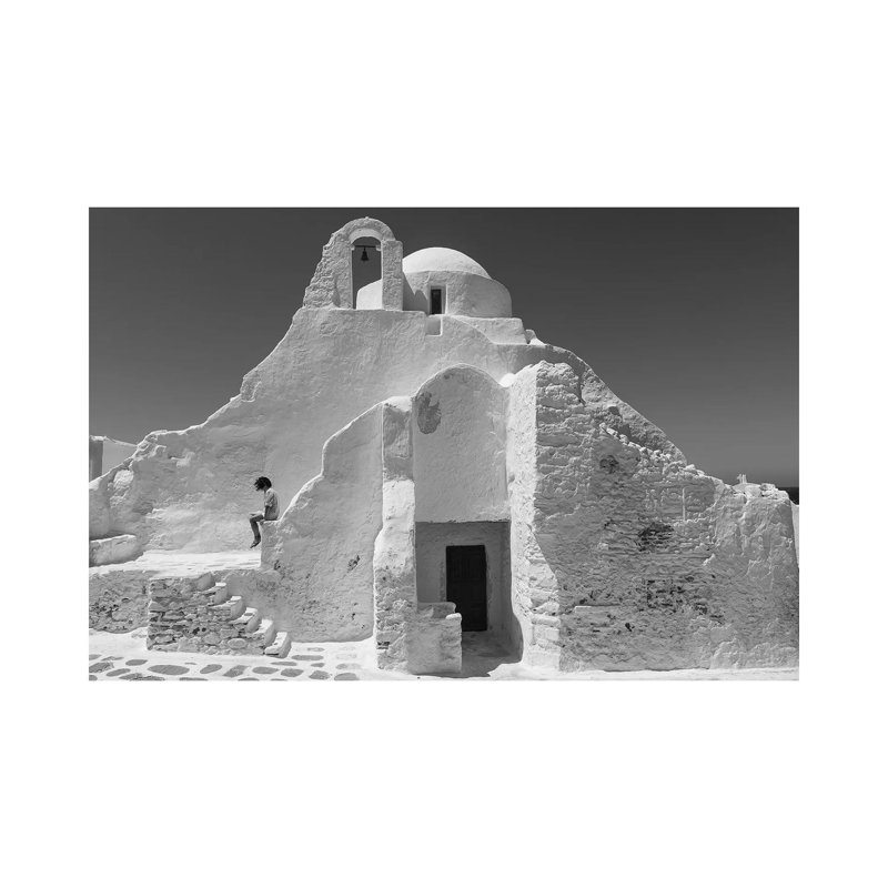 Paraportiani,Mykonos, Greece by Charles Cho - Wrapped Canvas Gallery-Wrapped Canvas Giclée, 20.32 cm H x 30.48 cm W