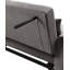 Causeuse convertible en velours côtelé Justine Brown - Canapé-lit escamotable compact de 54 po de largeur avec accoudoirs ronds modernes