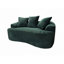 Courbe foncée, coussins à ressorts ensachés, 3 coussins décoratifs, sièges moelleux, compact pour les salons de 66,55 po, sans assemblage, convient aux petits espaces