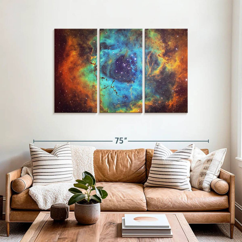 Oberle Cosmic Rosette Nebula, 36" H x 57" W