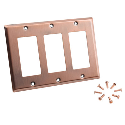 Fashion 3 - Gang Combination Plate Standard Combination Wall Plate