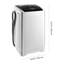 Machine à laver portable de 1,3 pi³ avec tambour en acier inoxydable - Laveuse à chargement par le haut pour appartements, véhicules récréatifs et dortoirs