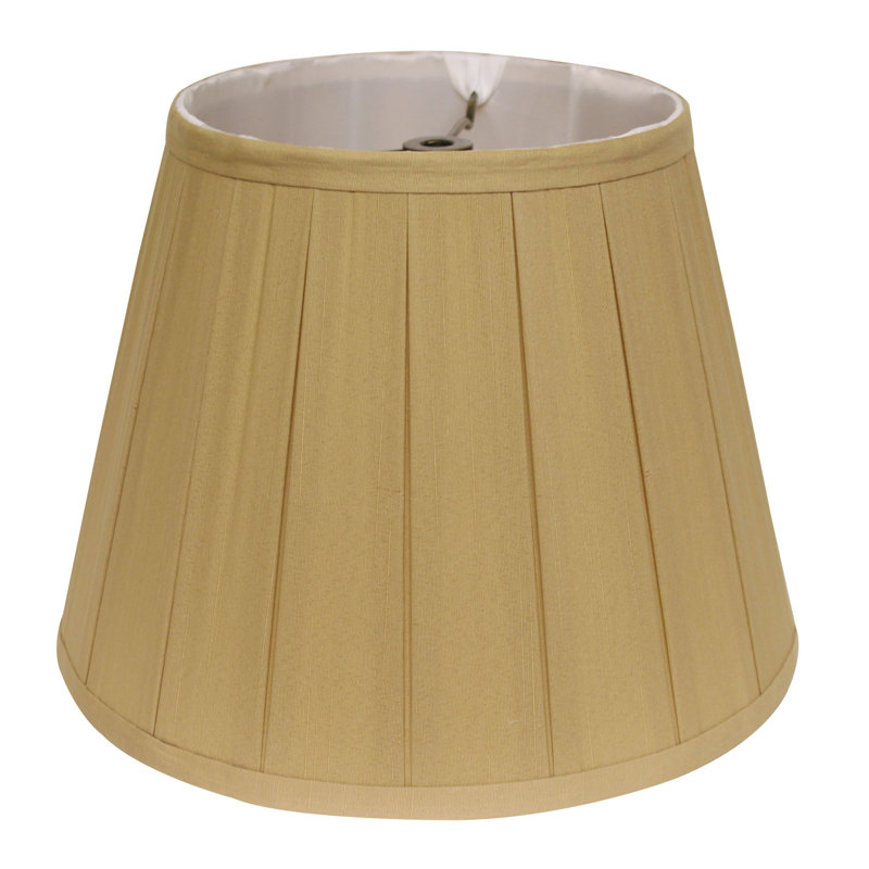 Abat-jour empire en soie Camel Shantung